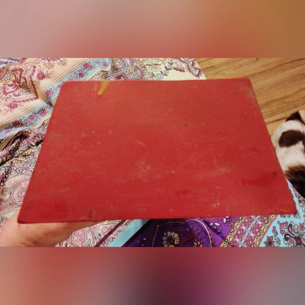Vintage Southern Living Red Tin Wall Shelf